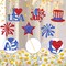 12-Piece 4th of July Centerpiece Sticks – Double-Sided Firework Star USA Patriotic Table Flower Decorations for Independence Day & American Holiday Parties
